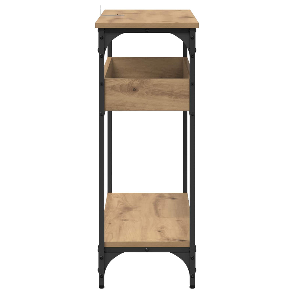 Tavolo consolle rovere artigianale 100 x 29 x 75 cm