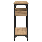 Tavolo consolle rovere artigianale 100 x 29 x 75 cm