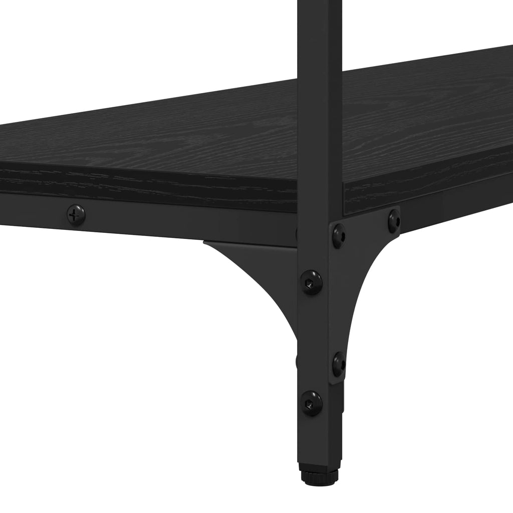 Tavolo consolle Rovere nero 100 x 29 x 75 cm Legno multistrato