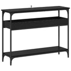 Tavolo consolle Rovere nero 100 x 29 x 75 cm Legno multistrato