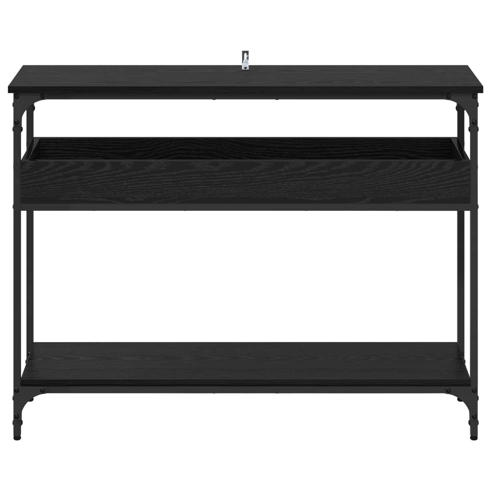 Tavolo consolle Rovere nero 100 x 29 x 75 cm Legno multistrato