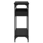 Tavolo consolle Rovere nero 100 x 29 x 75 cm Legno multistrato