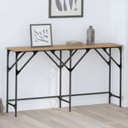 Tavolo consolle rovere artigianale 140 x 29 x 75 cm