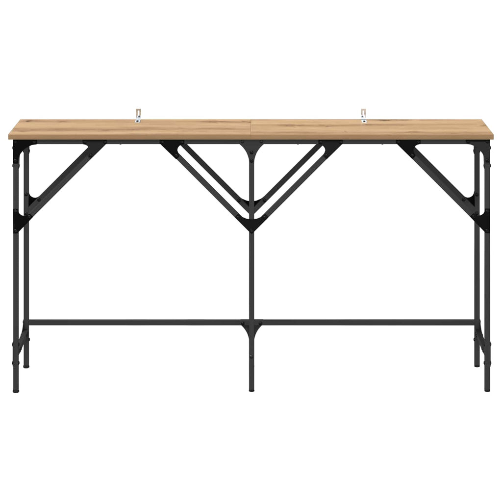 Tavolo consolle rovere artigianale 140 x 29 x 75 cm