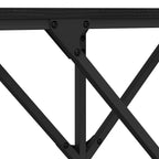 Tavolo consolle Rovere Nero 140 x 29 x 75 cm Legno multistrato