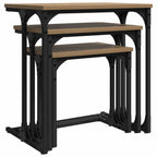 Tavolo da caffè nesting 3 pcs rovere artigianale