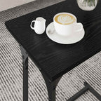 Tavolo da caffè nesting 3 pcs Rovere nero Legno multistrato