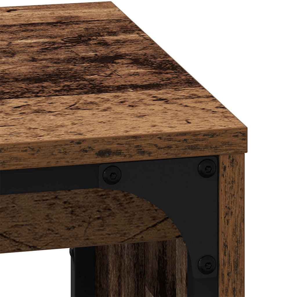 Tavolino da salotto 3 pcs Legno vecchio Legno multistrato