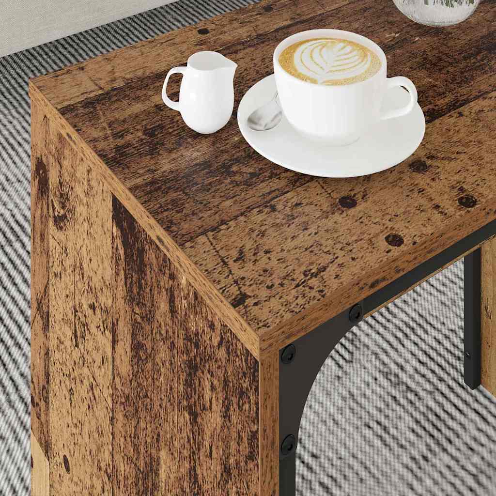 Tavolino da salotto 3 pcs Legno vecchio Legno multistrato