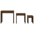 Tavolino da salotto 3 pcs Legno vecchio Legno multistrato