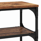 Tavolo consolle con lo scaffale Legno vecchio 100 x 30 x 75 cm