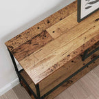 Tavolo consolle con lo scaffale Legno vecchio 100 x 30 x 75 cm