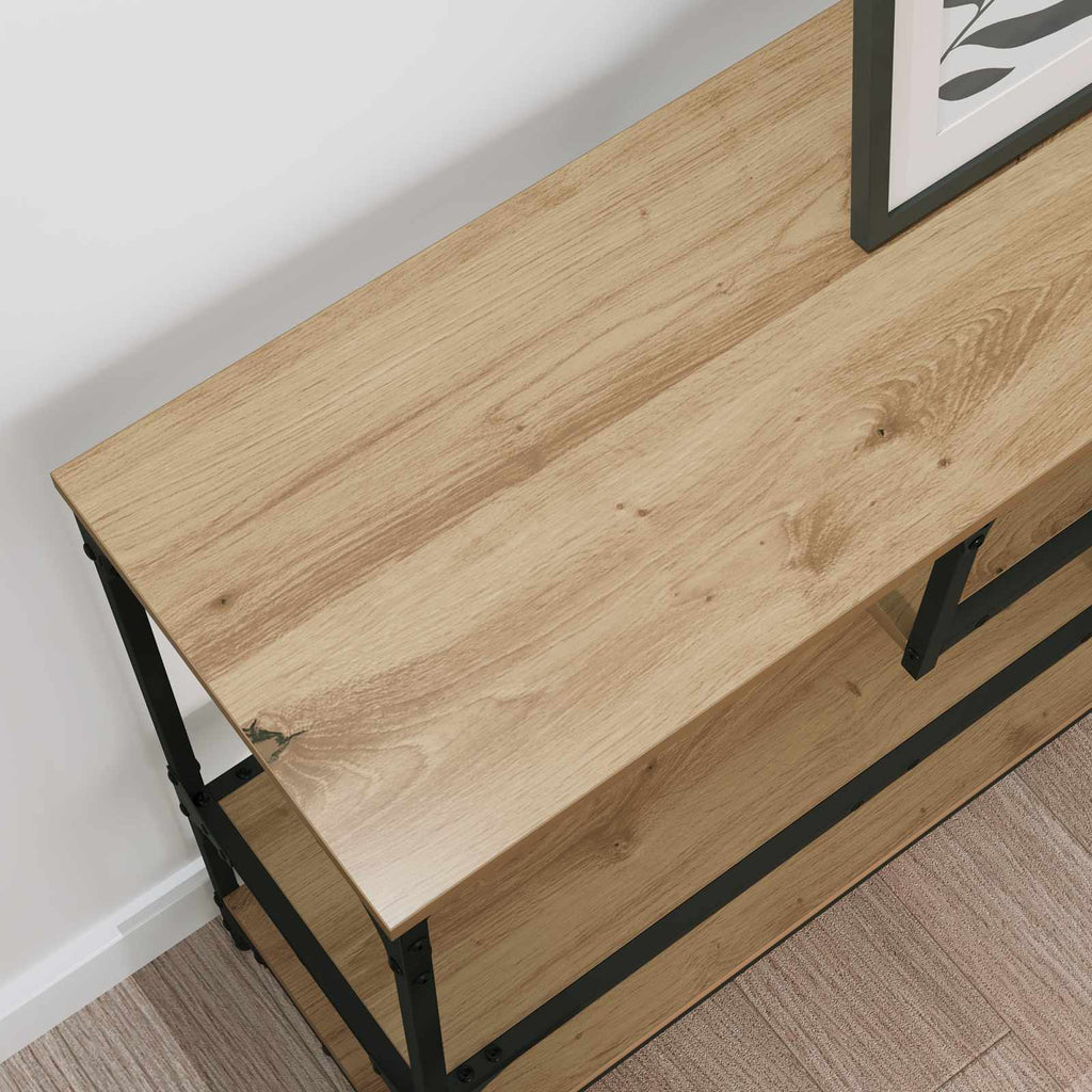 Tavolo consolle Rovere artigianale 100 x 30 x 75 cm