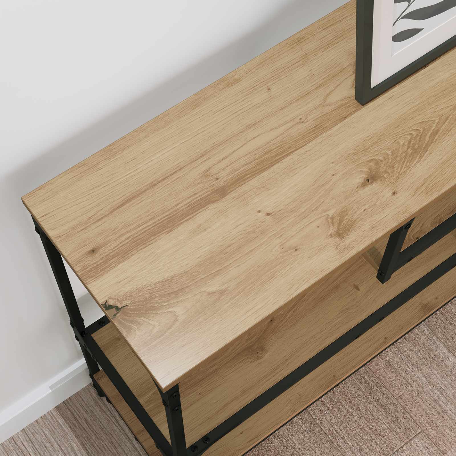 Tavolo consolle Rovere artigianale 100 x 30 x 75 cm