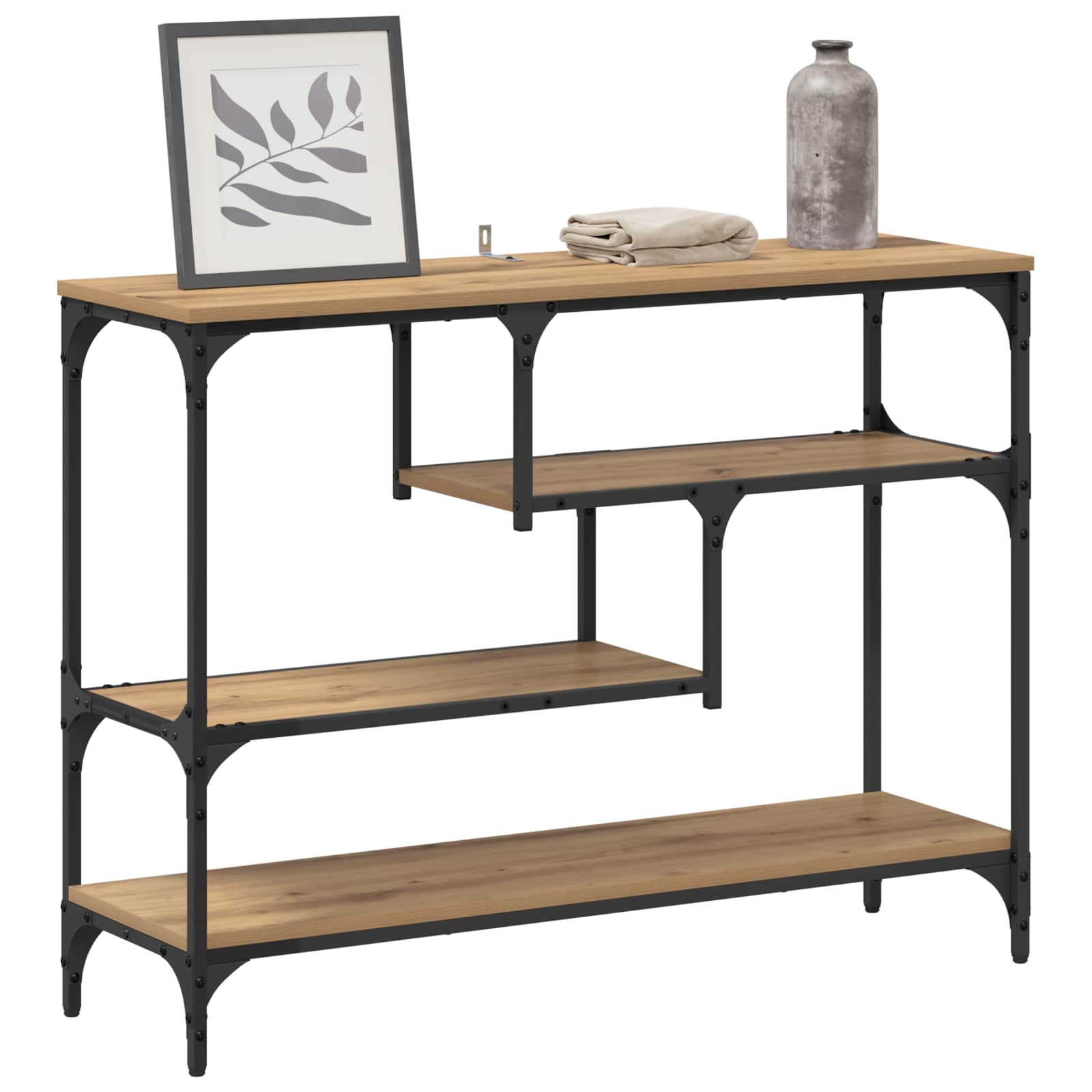 Tavolo consolle Rovere artigianale 100 x 30 x 75 cm