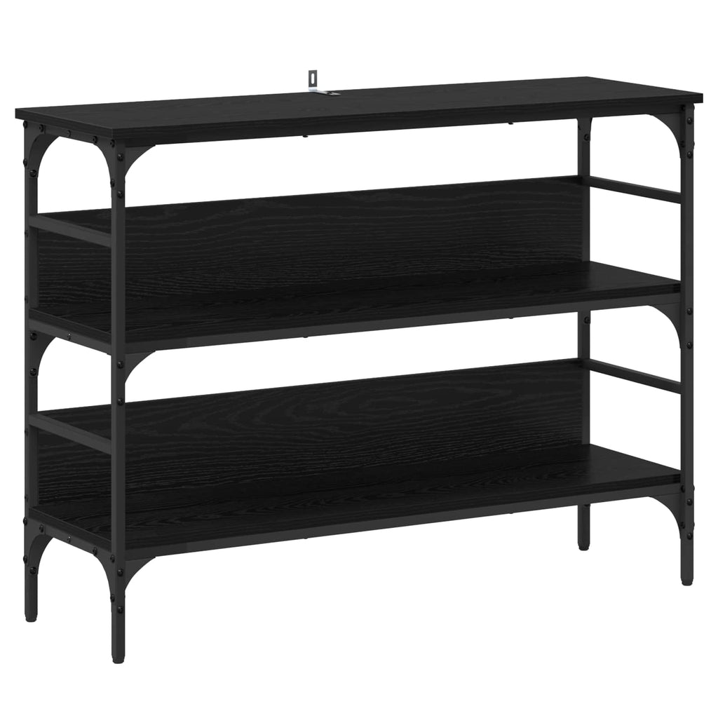 Tavolo consolle Rovere nero 100 x 32 x 75 cm Legno multistrato