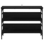 Tavolo consolle Rovere nero 100 x 32 x 75 cm Legno multistrato