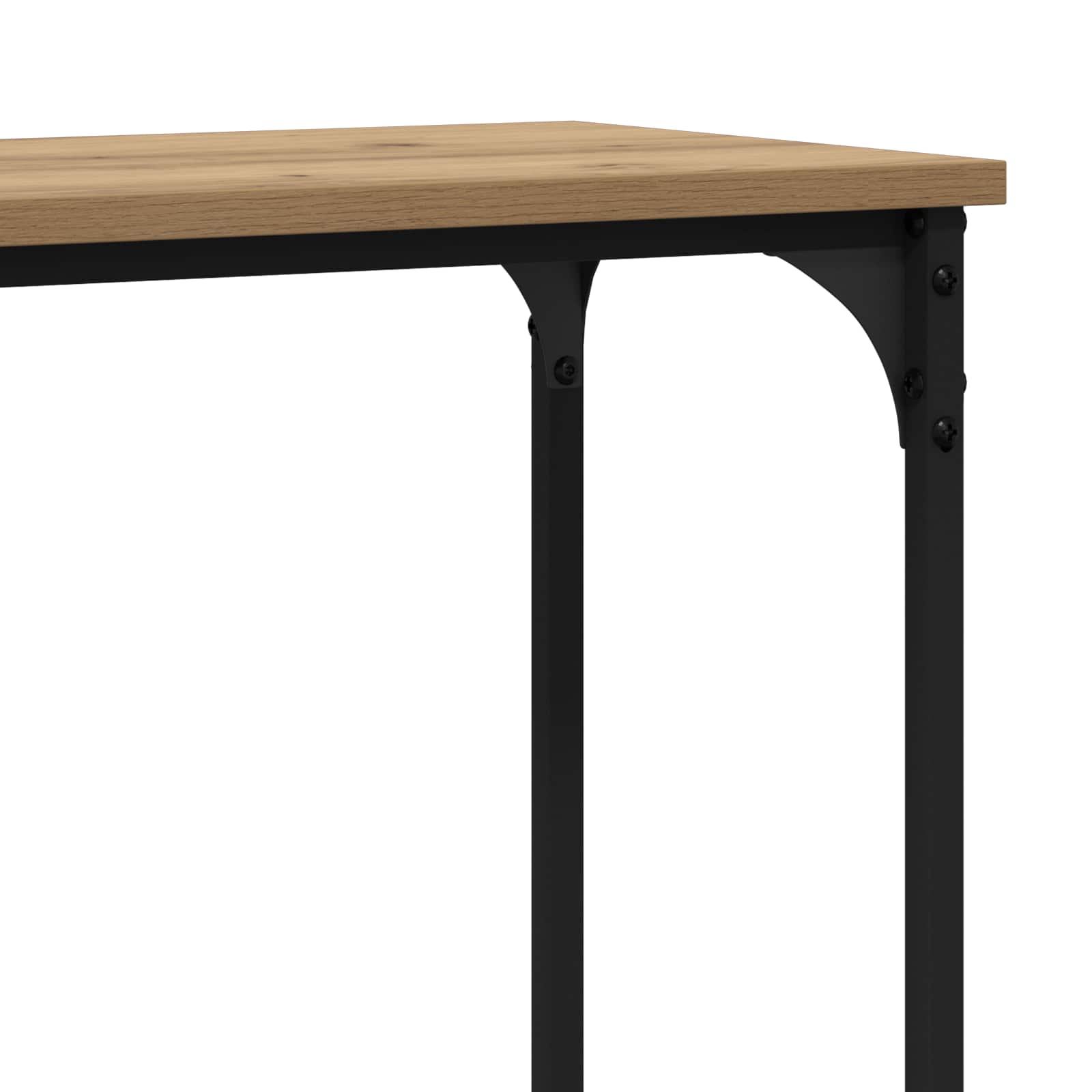 Tavolo consolle rovere artigianale 160 x 29 x 80 cm