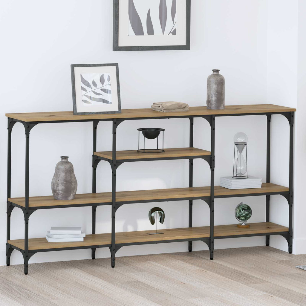 Tavolo consolle rovere artigianale 160 x 29 x 80 cm