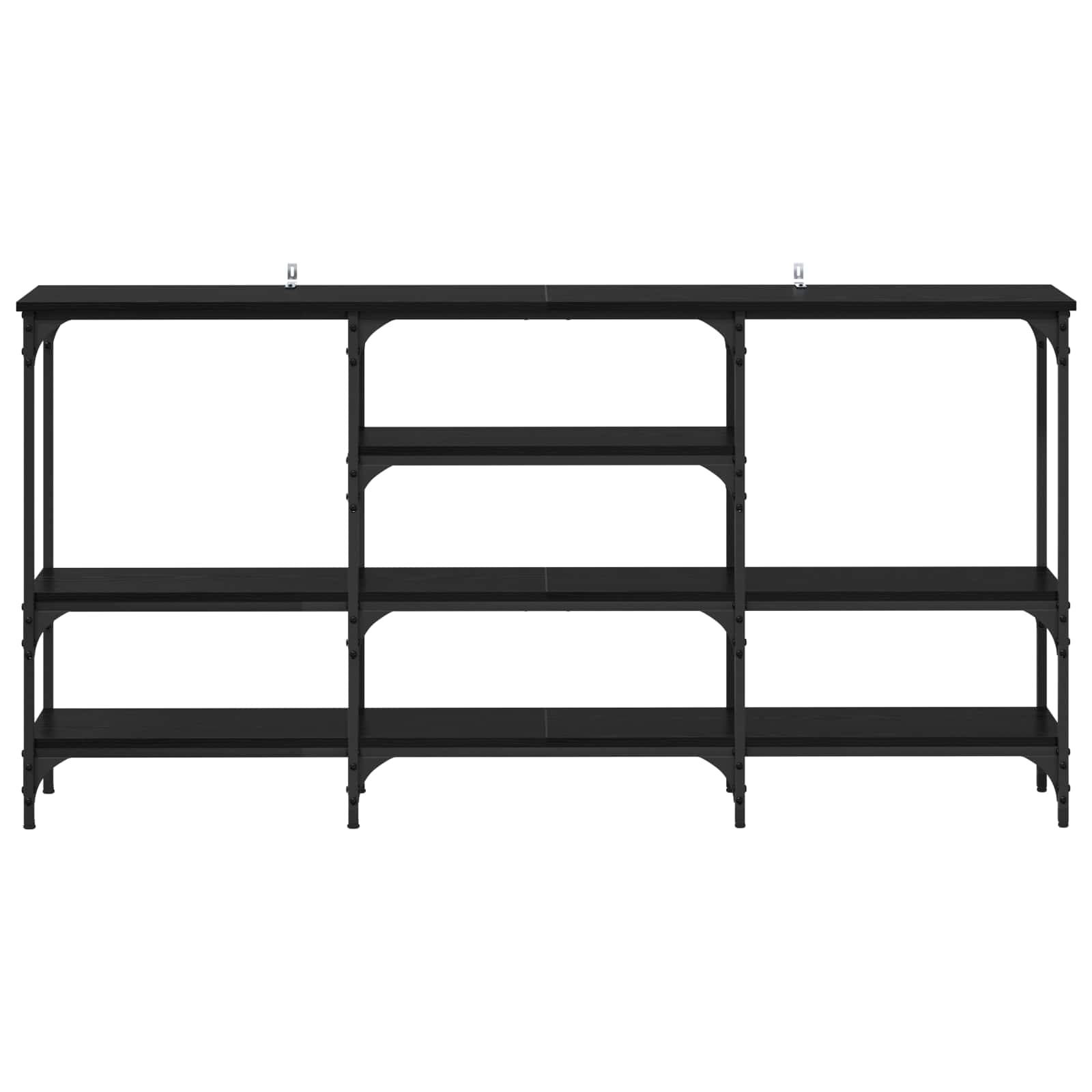 Tavolo consolle Rovere nero 160 x 29 x 80 cm Legno multistrato