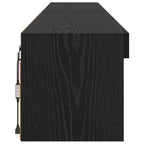 Set mobile TV con LED 2 pcs Rovere Nero 100 x 30 x 30 cm