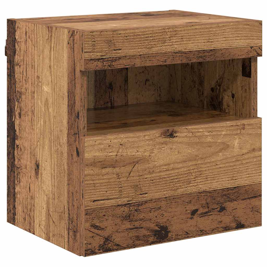 Mobiletti TV da Parete 2 pcs Legno vecchio 40 x 30 x 40 cm