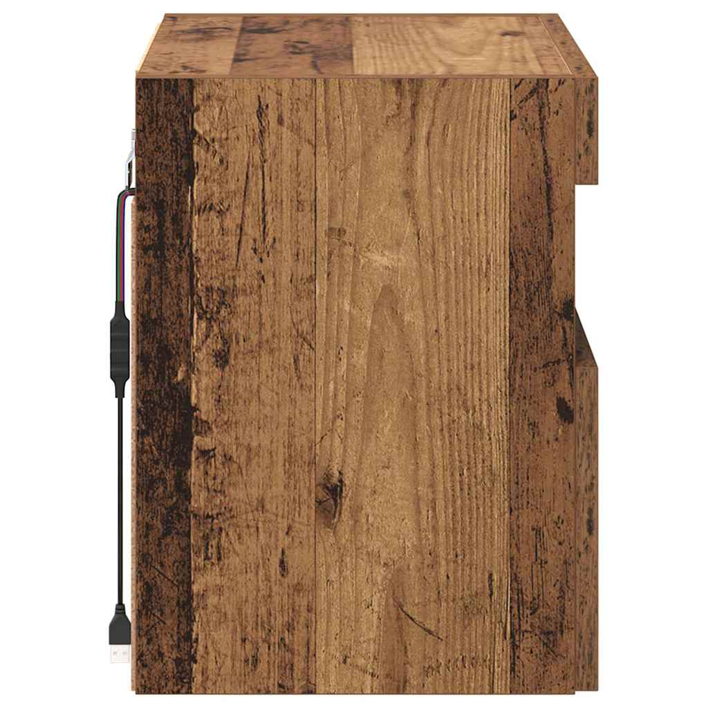 Mobiletti TV da Parete 2 pcs Legno vecchio 40 x 30 x 40 cm