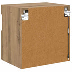 Mobile TV da parete con LED Rovere artigianale 40 x 30 x 40 cm