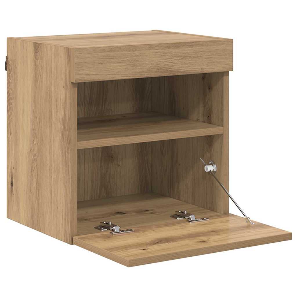 Mobiletti TV da Parete 2 pcs Rovere artigianale 40 x 30 x 40 cm