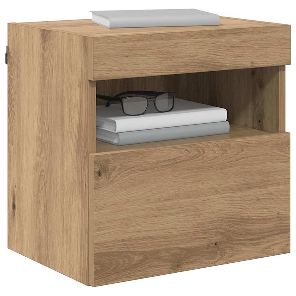 Mobiletti TV da Parete 2 pcs Rovere artigianale 40 x 30 x 40 cm