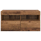 Mobile TV da parete con LED Legno vecchio 80 x 30 x 40 cm