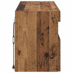 Mobile TV da parete con LED Legno vecchio 80 x 30 x 40 cm