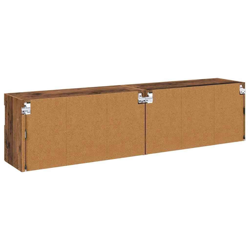 Mobiletti TV da Parete 2 pcs Legno vecchio 80 x 30 x 40 cm