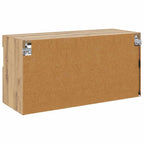 Mobile TV da parete con LED Rovere artigianale 80 x 30 x 40 cm