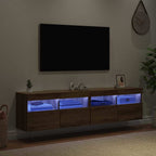 Mobiletti TV da Parete 2 pcs Rovere artigianale 80 x 30 x 40 cm