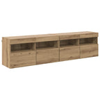 Mobiletti TV da Parete 2 pcs Rovere artigianale 80 x 30 x 40 cm