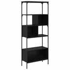 Libreria Rovere Nero 76 x 33 x 188,5 cm Legno multistrato