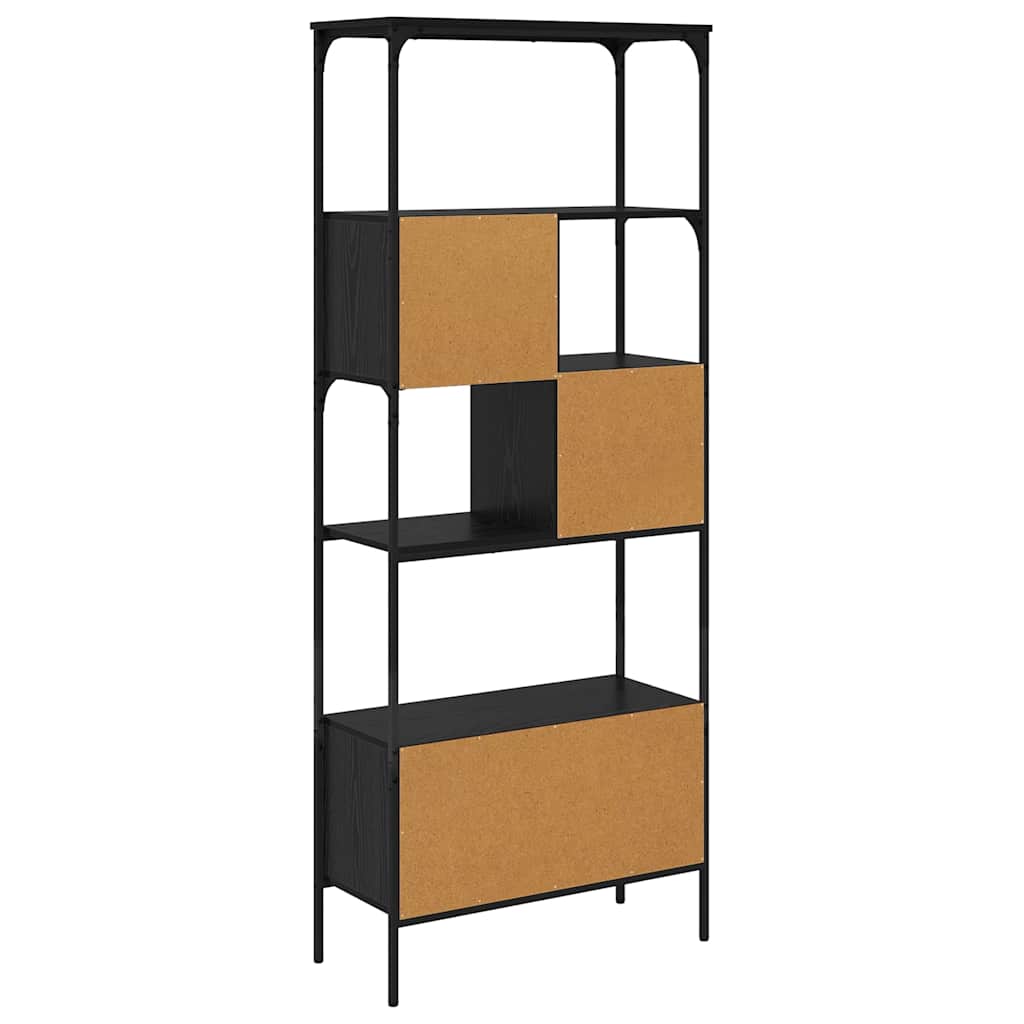 Libreria Rovere Nero 76 x 33 x 188,5 cm Legno multistrato