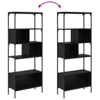 Libreria Rovere Nero 76 x 33 x 188,5 cm Legno multistrato