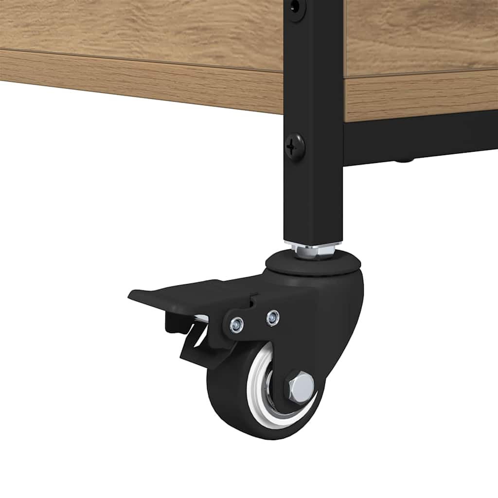 Tavolino da salotto Rovere artigianale 91 x 55 x 32 cm