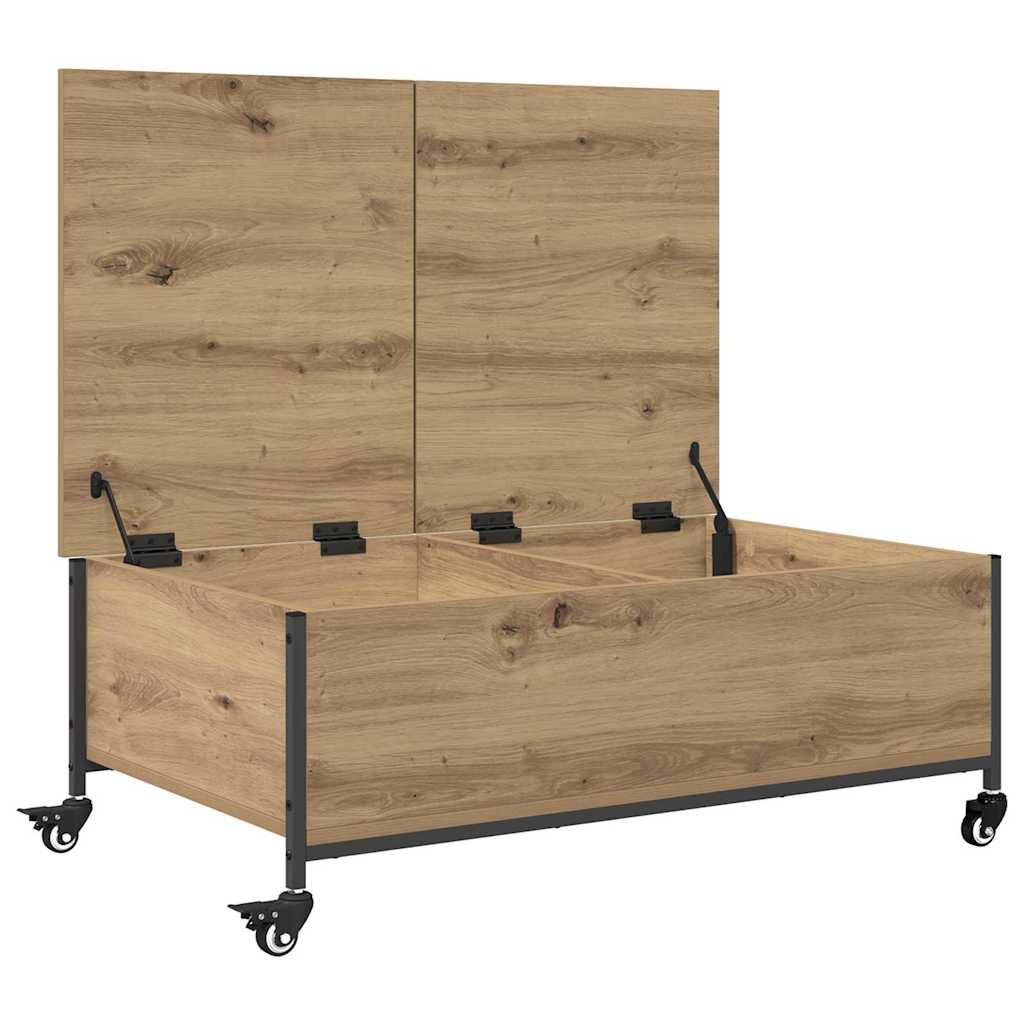 Tavolino da salotto Rovere artigianale 91 x 55 x 32 cm