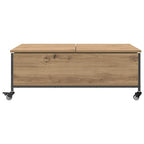 Tavolino da salotto Rovere artigianale 91 x 55 x 32 cm