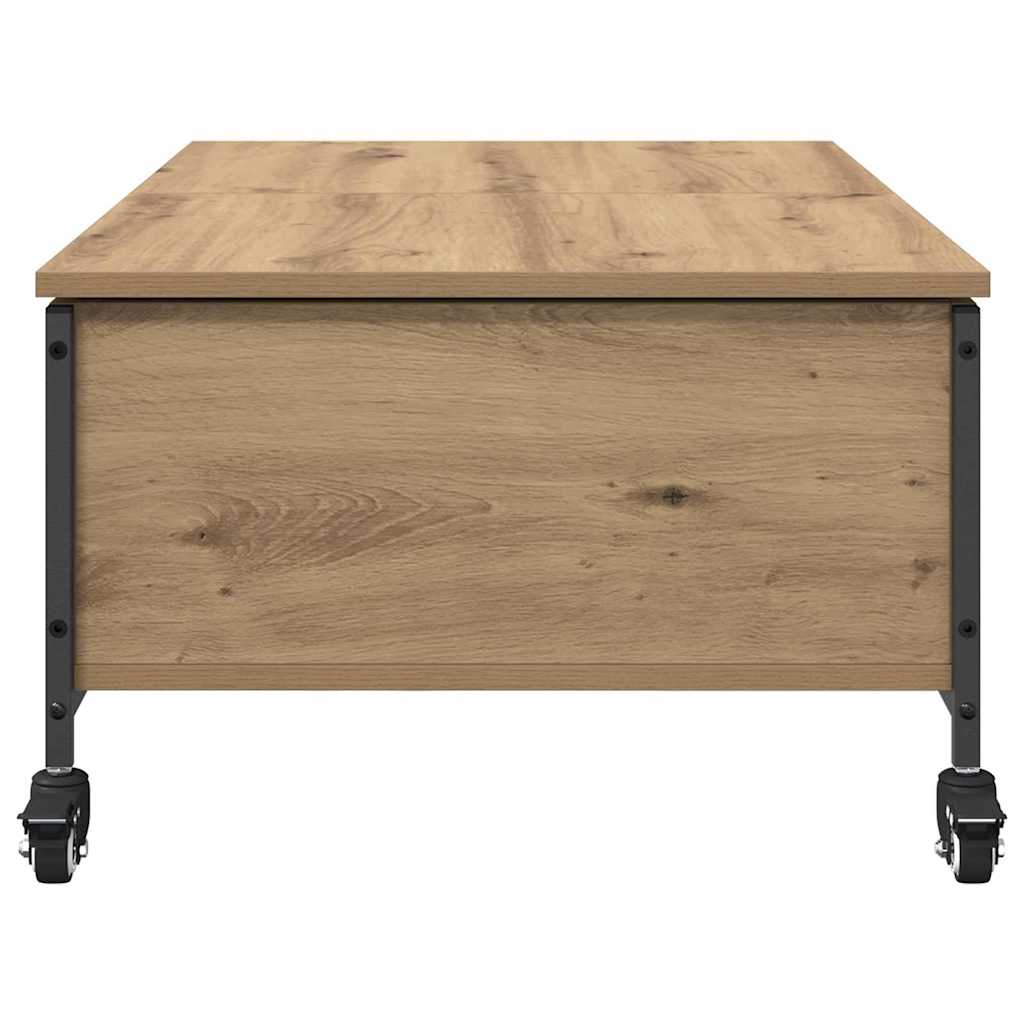 Tavolino da salotto Rovere artigianale 91 x 55 x 32 cm