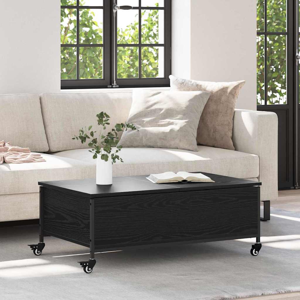 Tavolino da salotto Rovere Nero 91 x 55 x 32 cm