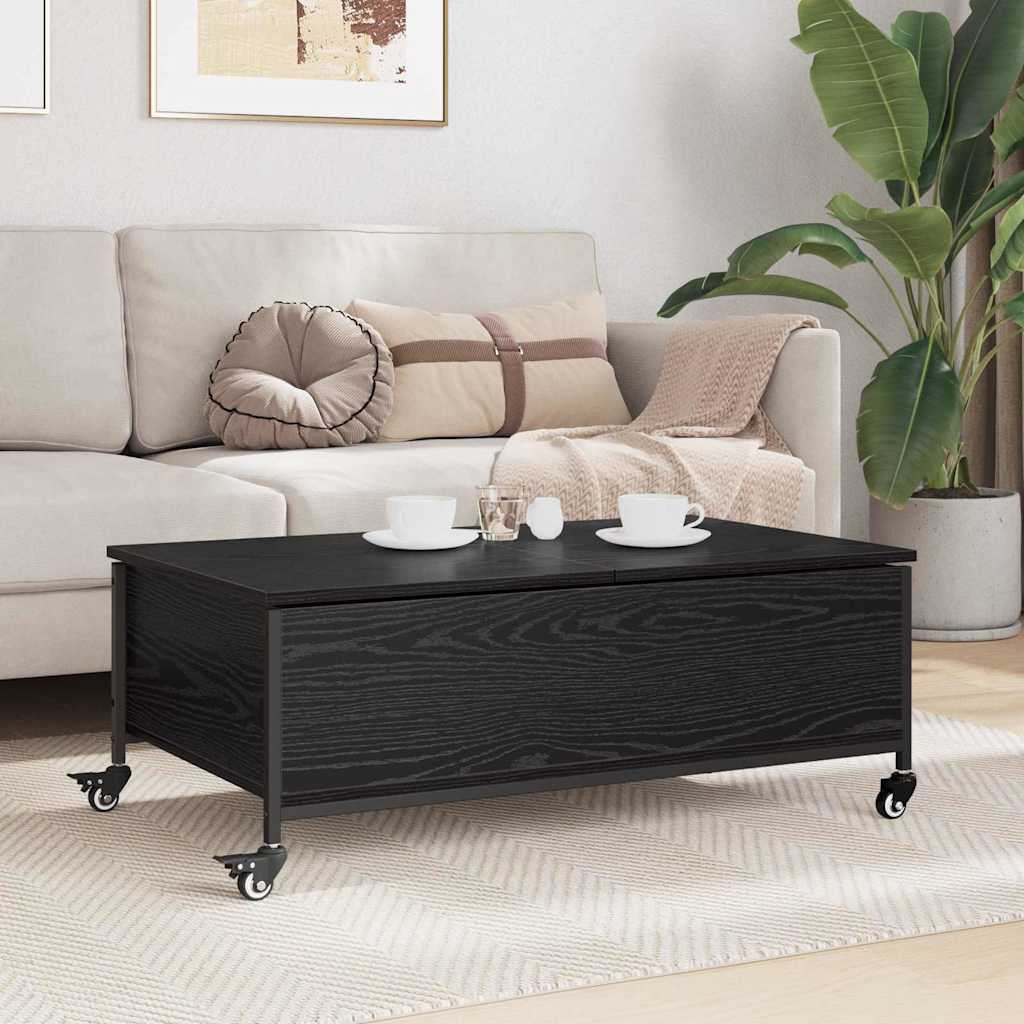 Tavolino da salotto Rovere Nero 91 x 55 x 32 cm