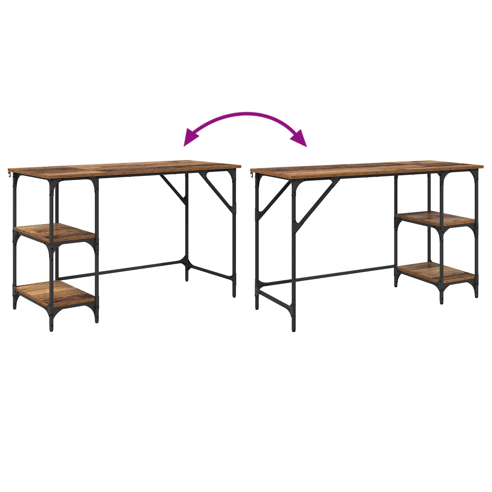 Scrivania Legno vecchio 120 x 50 x 75 cm Legno multistrato