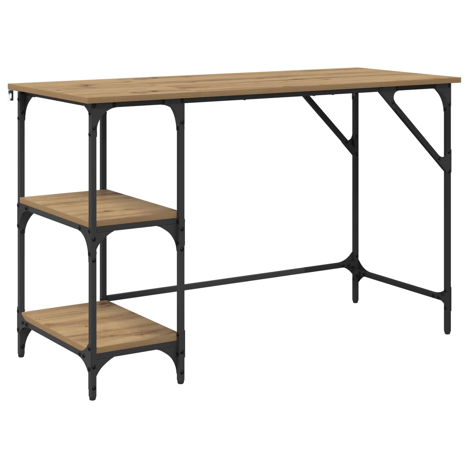 Scrivania Rovere artigianale 120 x 50 x 75 cm Legno multistrato