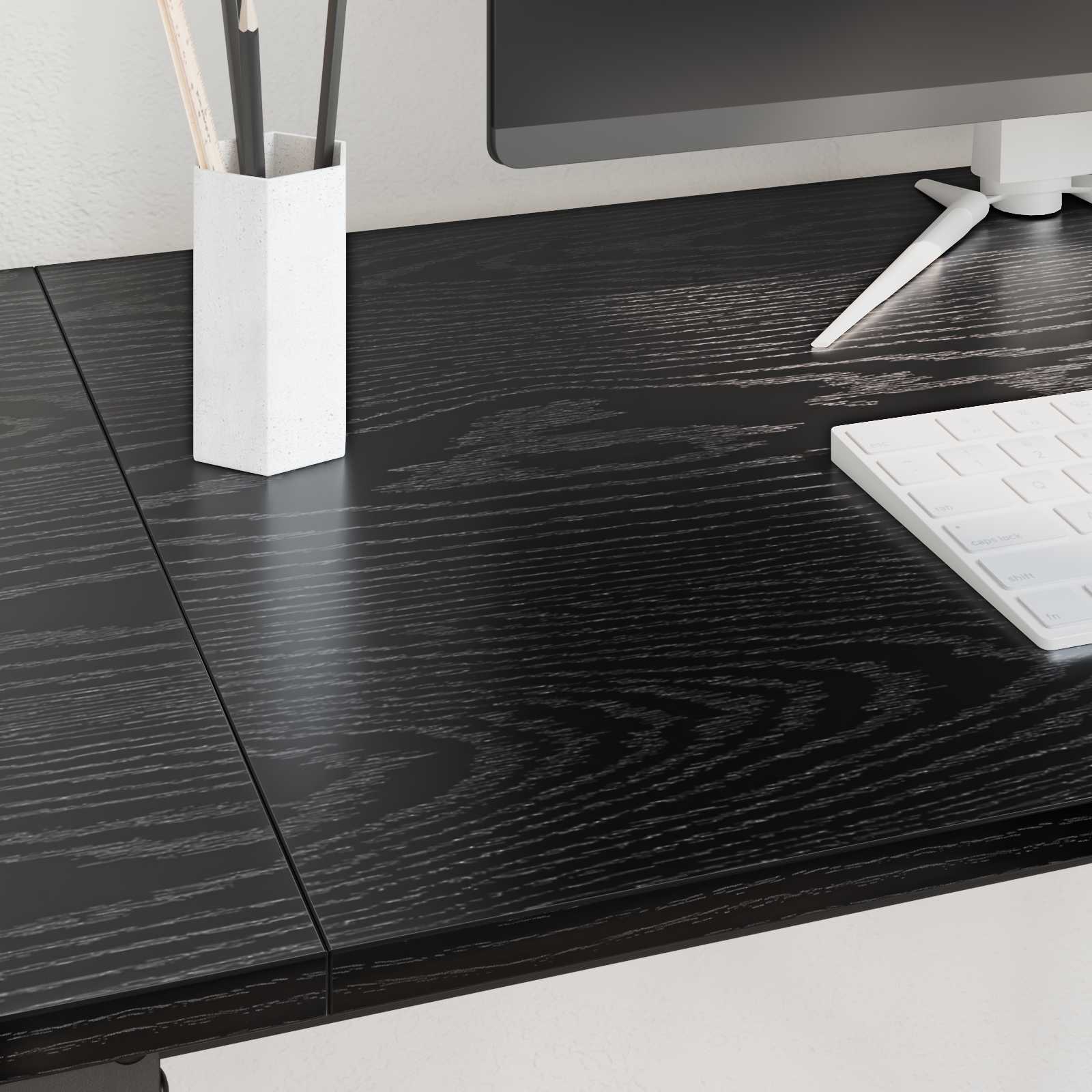 Scrivania Rovere Nero 120 x 50 x 75 cm Legno multistrato