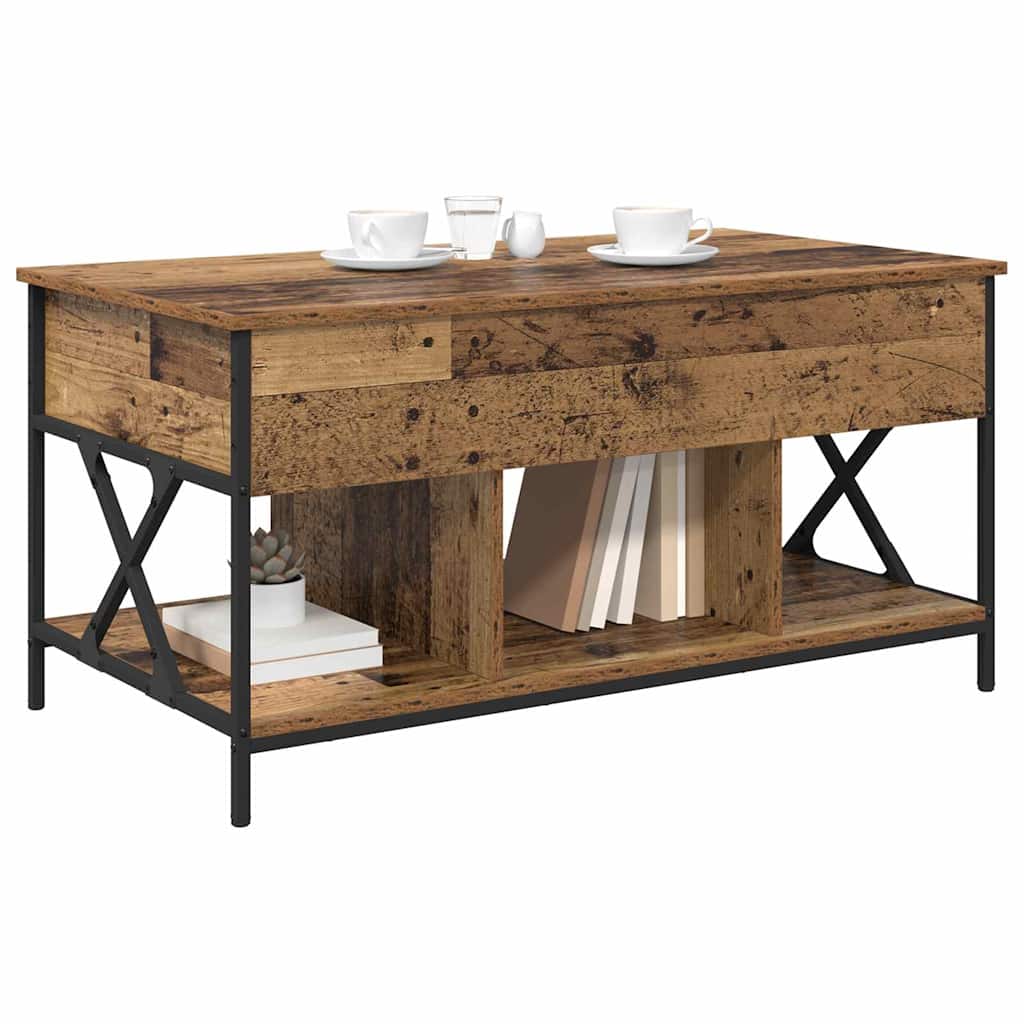 Tavolino da salotto Legno vecchio 100 x 55 x 48.5 cm