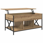 Tavolino da salotto Rovere artigianale 100 x 55 x 48.5 cm